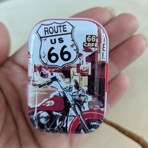Route 66 Motorcycle Tin